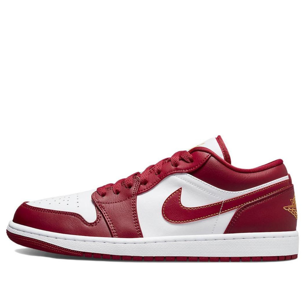 Air Jordan 1 Low 'Cardinal Red'  553558-607 Signature Shoe